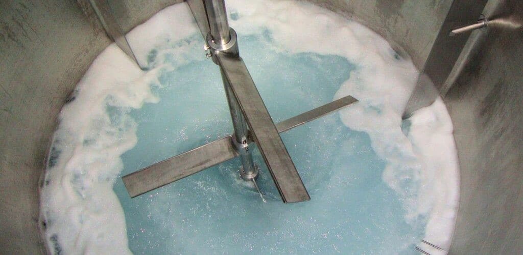 Chemicals being blended as part of Midland Oil Group's toll blending services in the West Midlands, UK