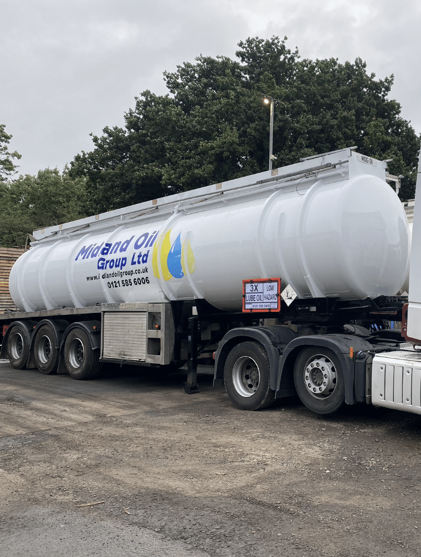 A Midland Oil Group tanker: lubricant suppliers, manufacturers and wholesalers in the West Midlands, UK