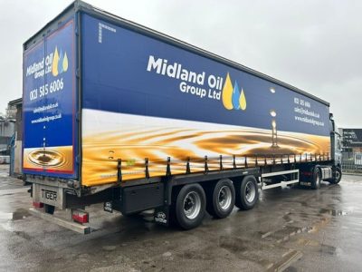 A Midland Oil Group truck supplying engine oils and industrial lubricants in the West Midlands